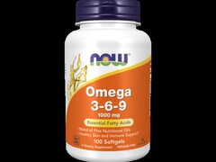 Now Foods Omega 3-6-9, 1000 mg, 100 Capsule (pentru artrita)